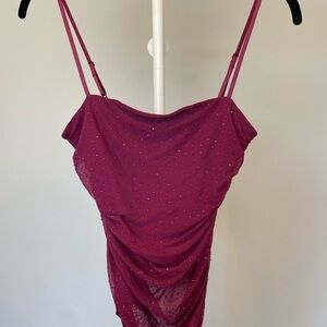 AFRM Purple Embellished Top NWT